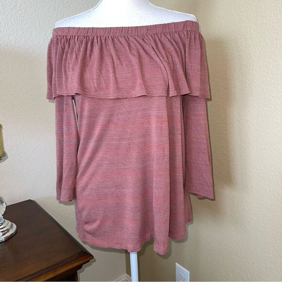 (BOGO FREE) Dolan Left Coast Anthropologie Charla Off The Shoulder Top Medium - Picture 2 of 3